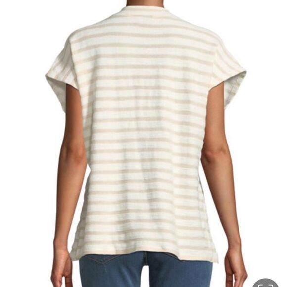 Bobeau Patty Striped Draw-String Waist Cardigan - Picture 3 of 8